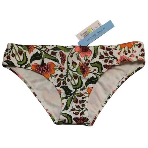 NWT Antonio Melani Wonder Garden SZ 4 Floral Cheeky Bikini Swim Bottoms #96757
