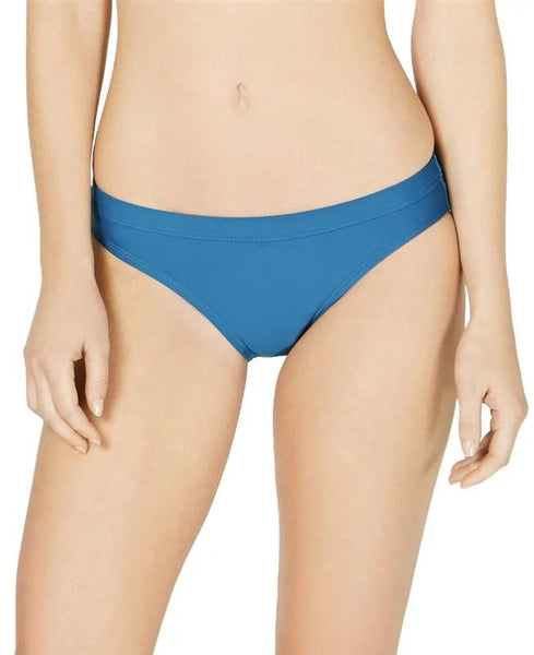 NWT Kenneth Cole Get Rio Solid Blue L Hipster Bikini Swim Bottoms #96784