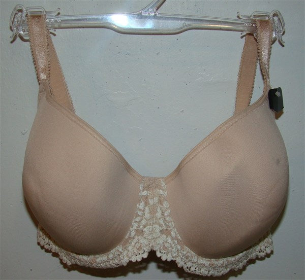 NWT Wacoal 32DD Beige Embrace Lace Underwire T Shirt Bra 853191 #96785