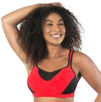NWT Parfait 44D Convertible Underwire Sports Bra P5541 Red 96791