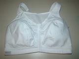 NWOT Glamorise 42F No Bounce Cami Sports Bra 1066 White #96833
