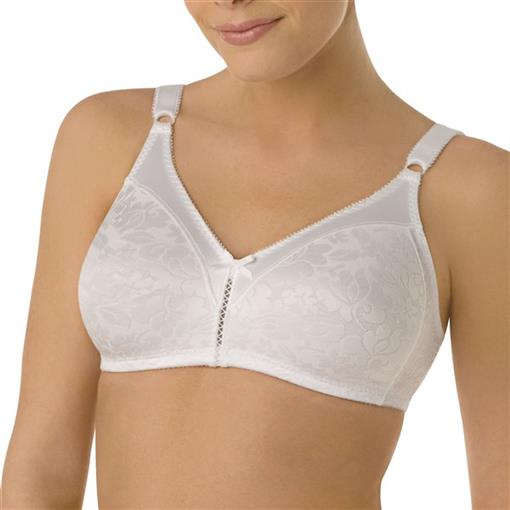 NEW Bali Double Support Spa Closure Bra 3372 White 40C #97036