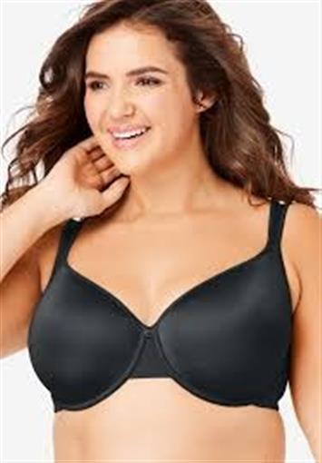 NWOt Comfort Choice Underwire T-Shirt Bra 48C Black #97170