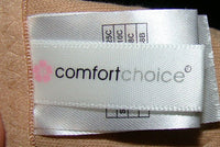 NWOT 50C Comfort Choice Wirefree Front Hook Seamless Leisure Bra Beige #97180