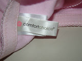 NWOT 50B Comfort Choice Wirefree Back Hook Seamless Leisure Bra Pink #97201