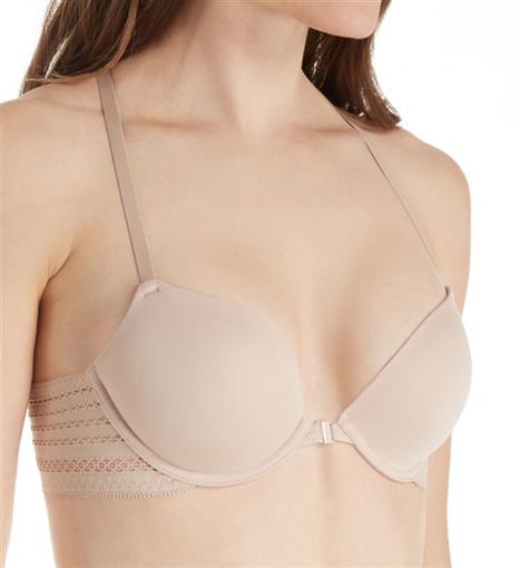 NWT DKNY 32C Classic Cotton T-Back Bra DK4087 Beige 97366