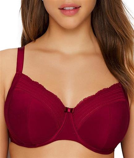 NWT Chantelle C Elegant 34DDD 4 Part Underwire Bra 17B1 Red #97415