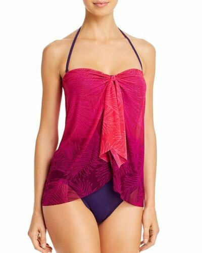 NWT Ralph Lauren 20 Ombré Mesh Layer Convertible 1PC Swimsuit 97565