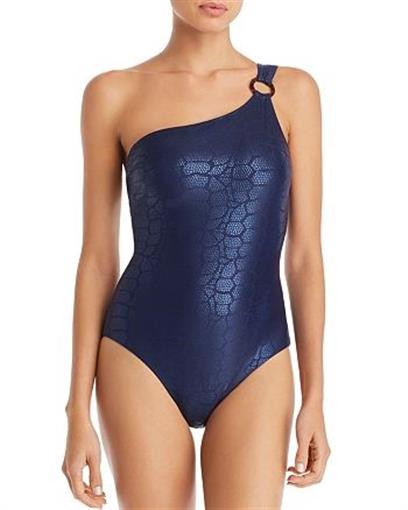 NWT Vilebrequin L Frida Asymmetric 1PC Swimsuit BLUE 97596