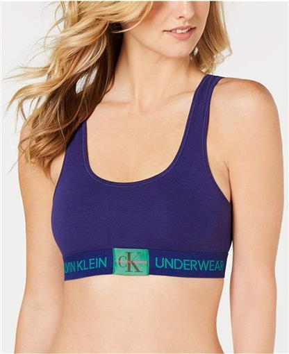 NWT Calvin Klein XS MODERN COTTON LOGO UNLINED BRALETTE QF4918 97615