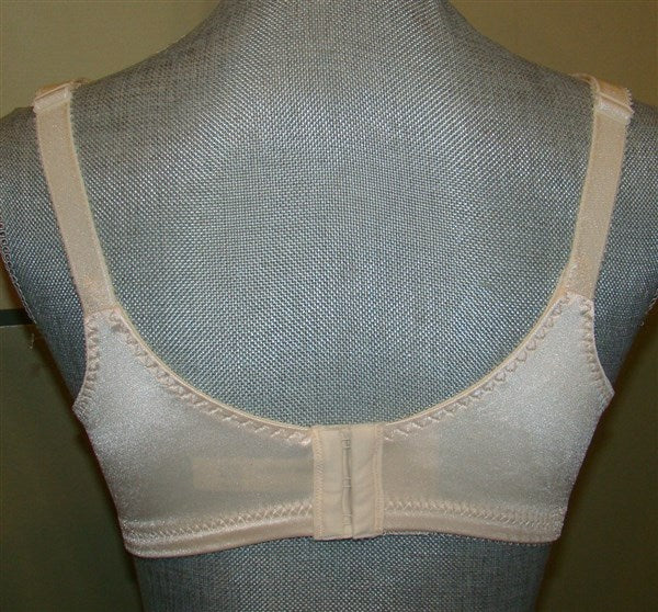 NWOT Bali 36D Ivory Double Support Wireless Bra 3820 Full Coverage #97631