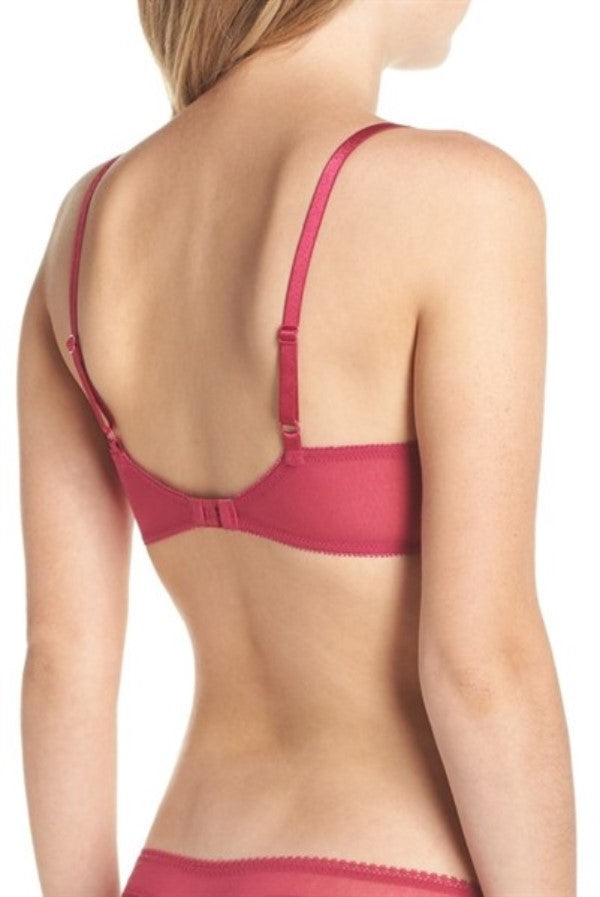 NEW On Gossamer 34D Gossamer Mesh Bump It Push up Bra 3201 Hot Pink #97645