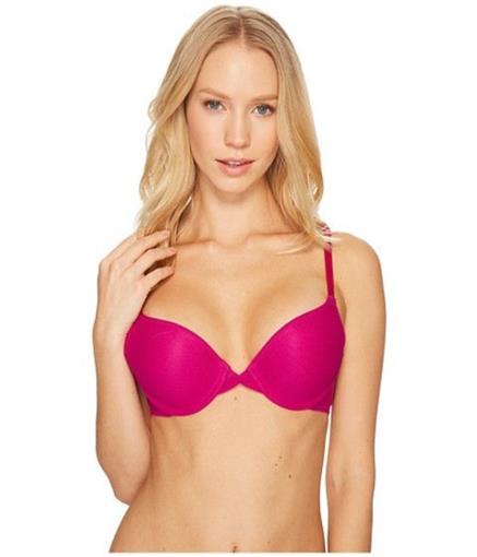 NEW On Gossamer 34D Gossamer Mesh Bump It Push up Bra 3201 Hot Pink #97645