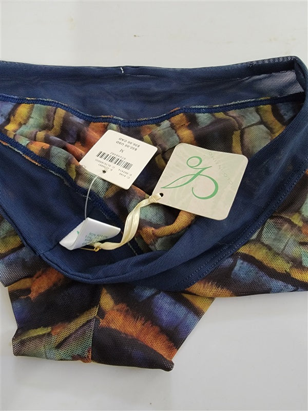 NWT Anthropologie Clo Intimo M Blue Orange Green Tanga Underwear 97657