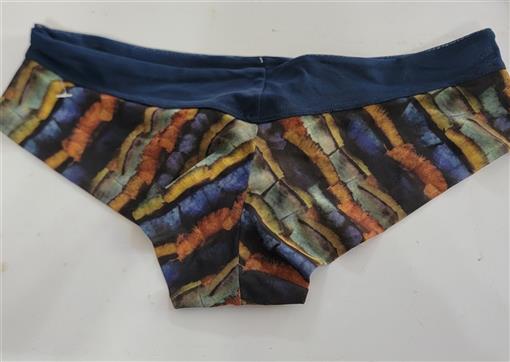 NWT Anthropologie Clo Intimo M Blue Orange Green Tanga Underwear 97657