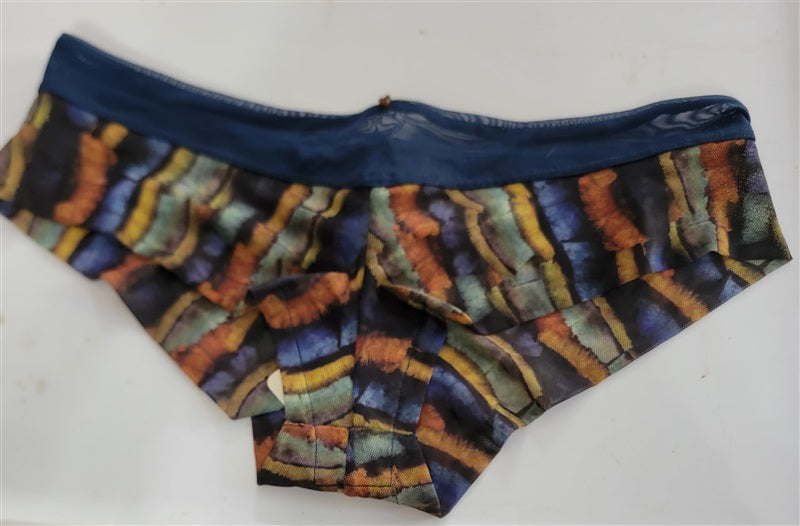 NWT Anthropologie Clo Intimo M Blue Orange Green Tanga Underwear 97657