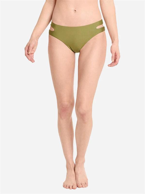 NWT Splendid Mills Olive XS Reversible Cheeky Bikini Swim Bottoms #97663