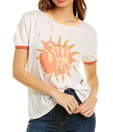 NWT Wildfox SM Sun In Ringer T Shirt 97689