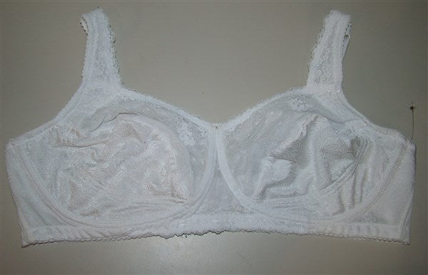 NWOT Comfort Choice 42C Side Wire Jacquard Bra White 97836