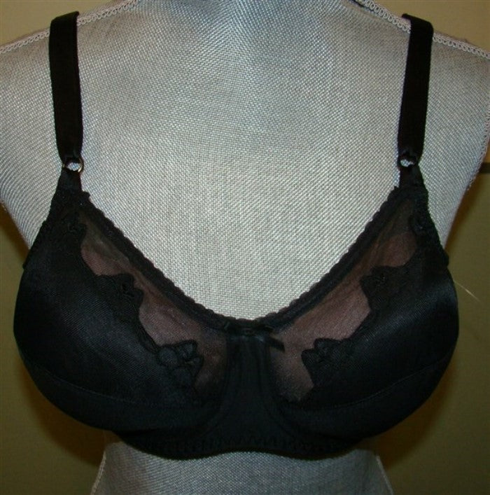 New Bali Flower Black 42C Full Coverage Bra 0180 #98019