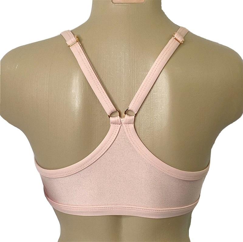 NWT Next 38B/C Feel Fine Sports Athletic Bra Pink Glitter 98134