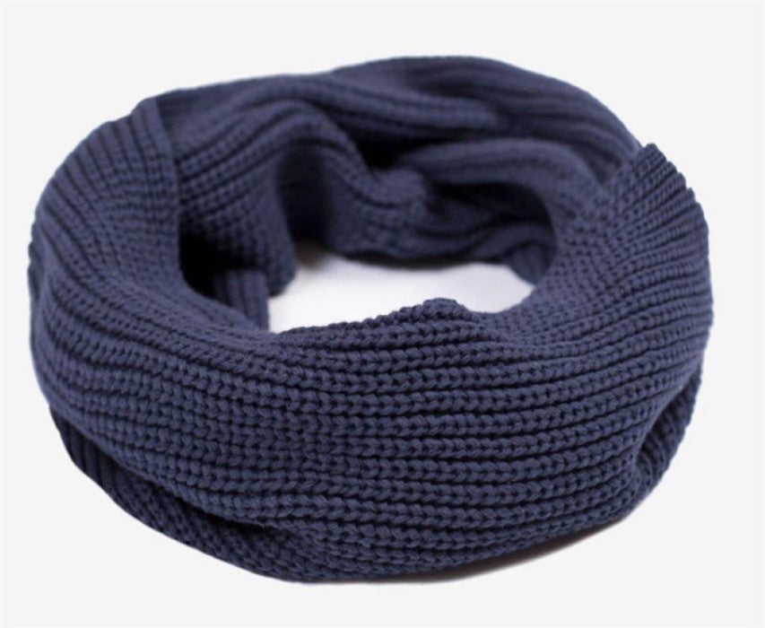 New Love Your Melon Cotton Knit Infinity Scarf Navy 98141