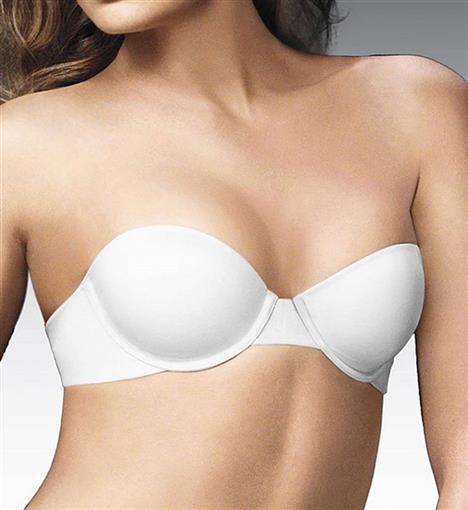 NWOTD Maidenform 36D White 1 Fabulous Fit Strapless Bra 07955 NO Straps 98276