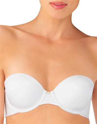 NWOT Vanity Fair 36D Beauty Back Strapless Bra 74345 White #98296