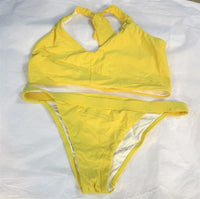 NWOT Pilyq S Marigold 1 Shoulder Top Bikini Swim Bottoms #98523