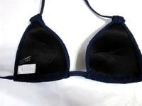 NWoT Ralph Lauren Blue Crochet String Bikini Swim Top SAMPLE #98532