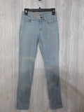 NWOT J. Crew 0 Skinny Light Wash Sample Jeans 98560