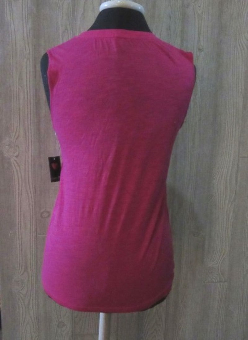 NWT Cozy Zoe M Hey Kitty Sleeveless Tank Pink 98566