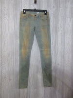 NWOT J. Crew 27X31.5 Distressed Skinny Light Wash Low Rise Sample Jeans 98580