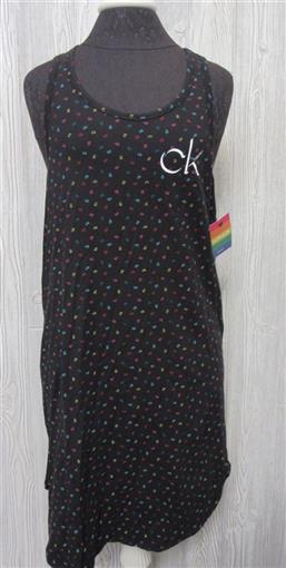 New Calvin Klein MD Rainbow Logo Cotton Nightgown T Back 98609