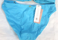 NWT Pilyq S Marine Blue Lace Up Full Band Bikini Swim Bottom 98612