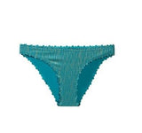 NWOT Pilyq Sea Shine L Blue Cheeky Reversible Bikini Swim Bottoms #98726