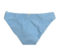 NWT Pilyq Sky Blue L Solid Lace Up Strappy Bikini Swim Bottom #98731