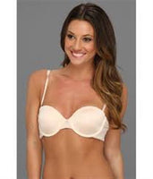 NWOT DKNY 36C Signature Lace Perfect Lift Strapless Bra 454195 Beige 98767