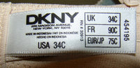 NWOT DKNY 36C Signature Lace Perfect Lift Strapless Bra 454195 Beige 98767