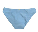 NWOT Pilyq Sky Blue L Solid Lace Up Strappy Bikini Swim Bottom #98772