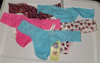 NWT Hanky Panky 5pr Signature Lace Low Rise Thong Underwear 98828
