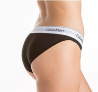 NEW Calvin Klein f3787 Modern Cotton Logo Bikini SM Black 98839