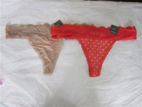 NWT 2 Parisian XL Lace Waist Thong Panty WM1940 99903