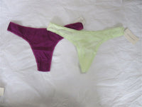 NEW 2 OnGossamer Hip Thong Mesh Underwear Sz M/L 3512 #99905