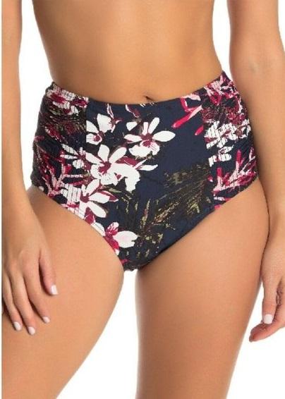 NWOT Tommy Hilfiger Tropical Orchid Azalea M Floral Bikini Swim Bottom #99040