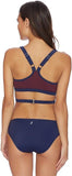 NWT Nautica XS Soho Colorblock Wrap Halter Bikini Top 99075