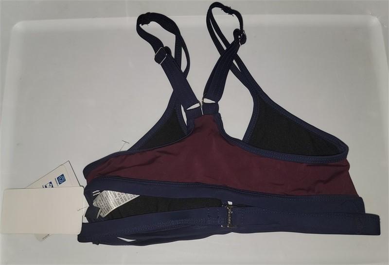 NWT Nautica XS Soho Colorblock Wrap Halter Bikini Top 99075