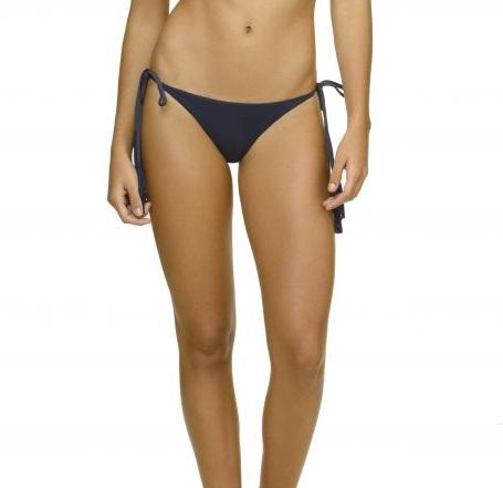 NWOT Pilyq Starlight S Navy Side-Tie Cheeky Bikini Swim Bottom #99101