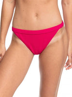 NWT Roxy Casual Solids S Red Ribbed Cheeky Bikini Swim Bottom #99150
