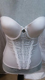 NWOT Maidenform 36B Strapless Floral Lace Push Up Bustier MFB100 White 99157